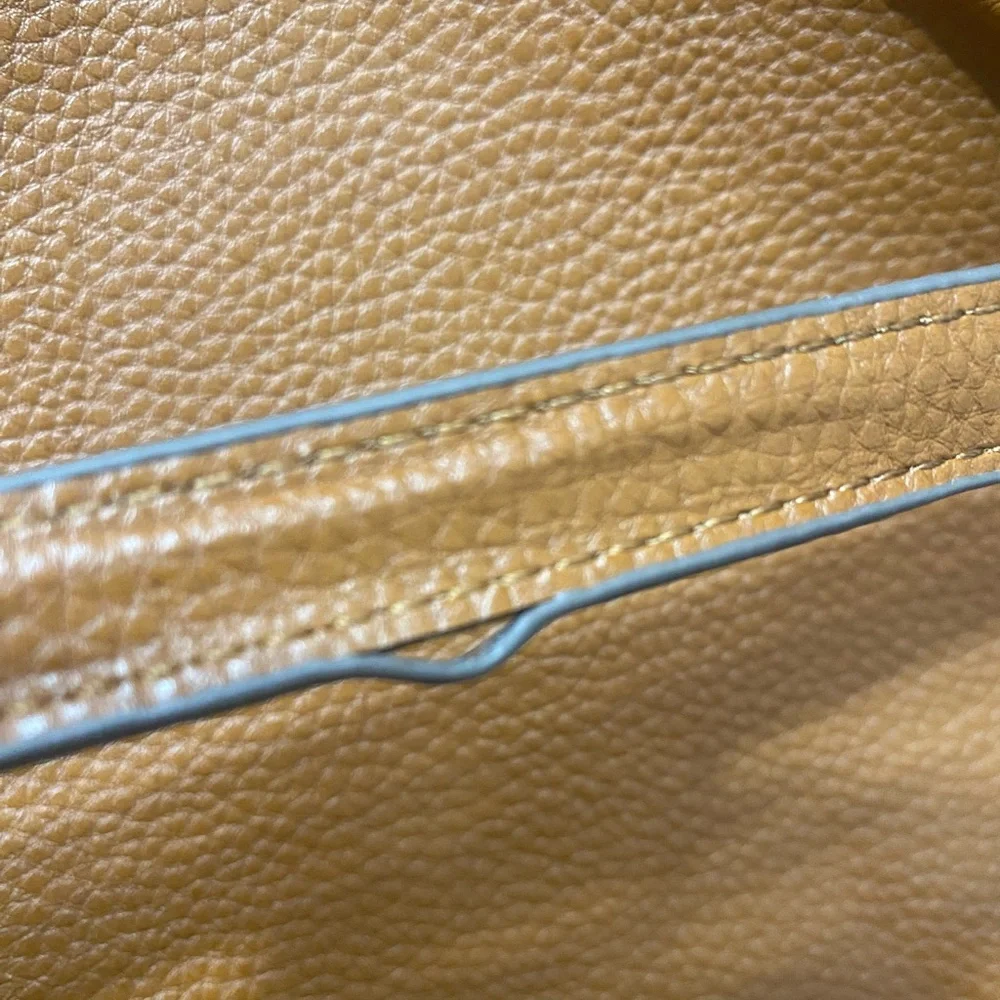 Anne Klein Tan Tote with Gold Accents - Picture 12 of 12